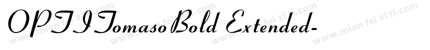 OPTITomasoBold Extended字体转换